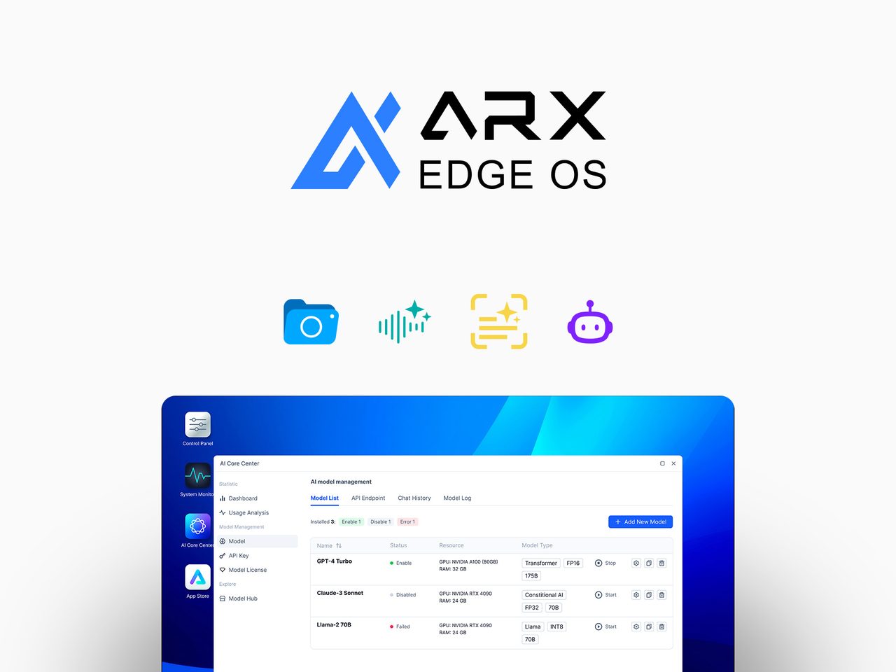 ARX EDGE OS Dashboard